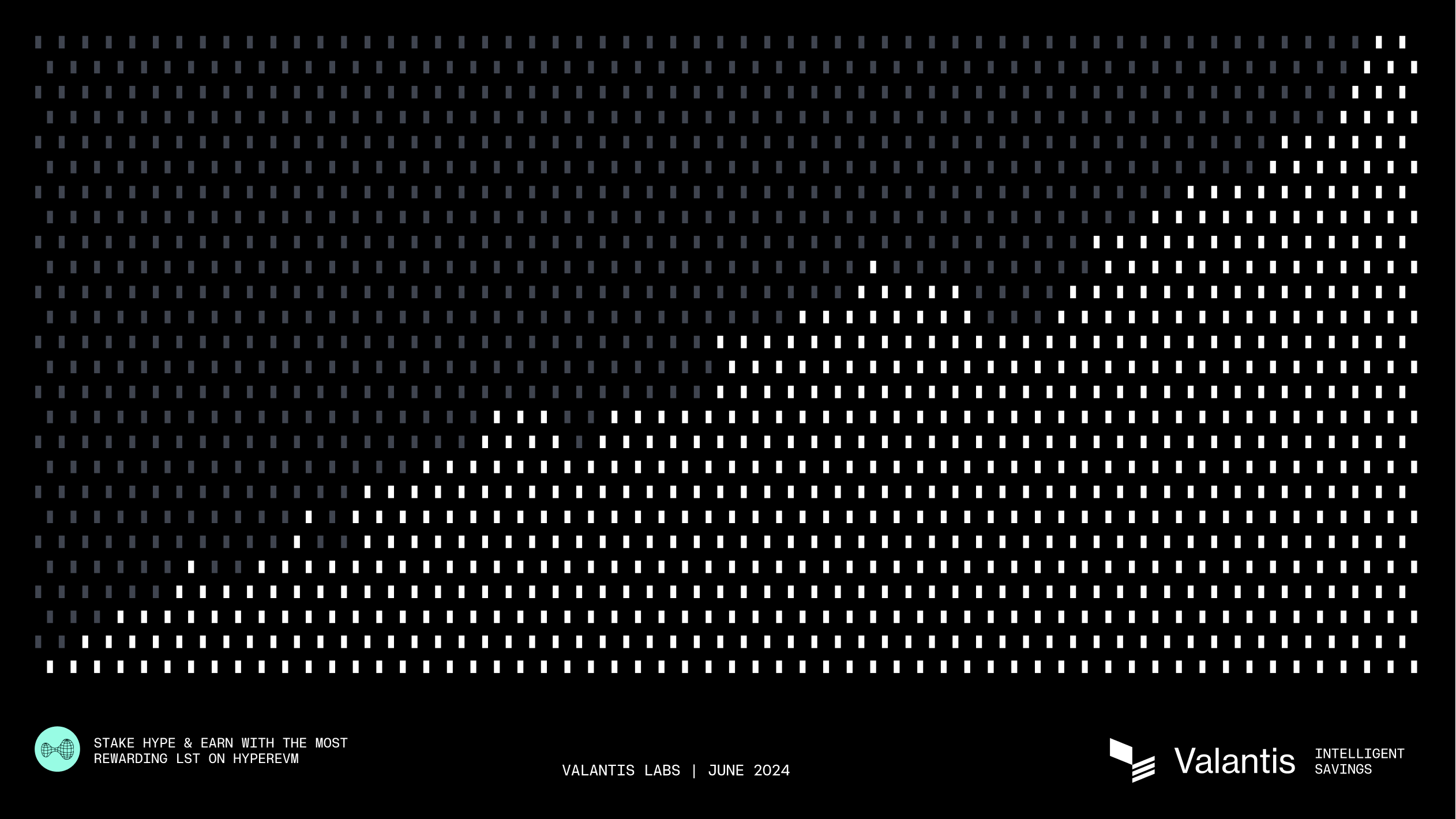 Valantis growth pattern and staking campaign artwork